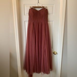 Revelry bridesmaid dress rosewood